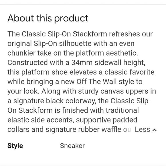 Vans Classic Slip-On Stackform Shoe- Tapestry Floral Black - Picture 7 of 12